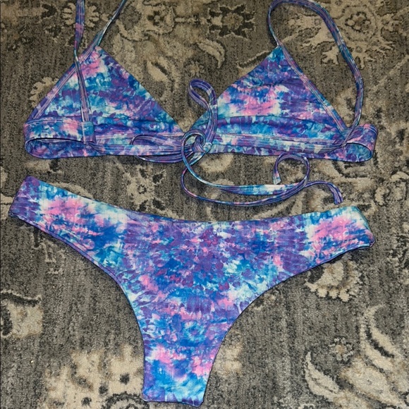 Kulani Kinis Colorful Tie-Dye Bikini Set - Picture 2 of 2